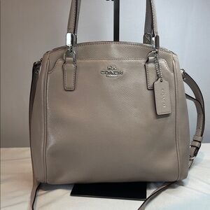 Coach C1592-F34663 Minetta Taupe Leather Shoulder Bag
